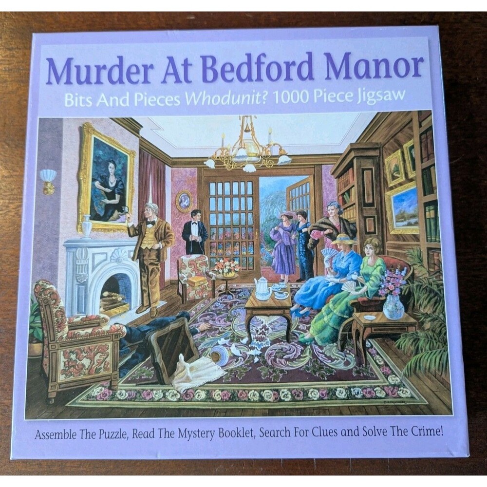 Bits and Pieces 1000 Piece Puzzle MURDER AT BEDFORD MANOR